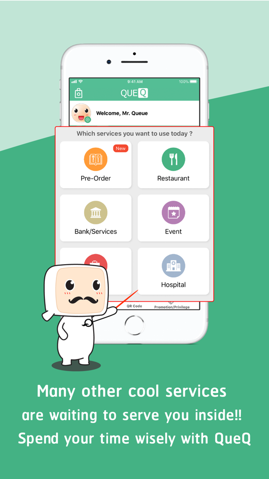 #4. QueQ - No more Queue line (iOS) 由: Jorlek Company Limited