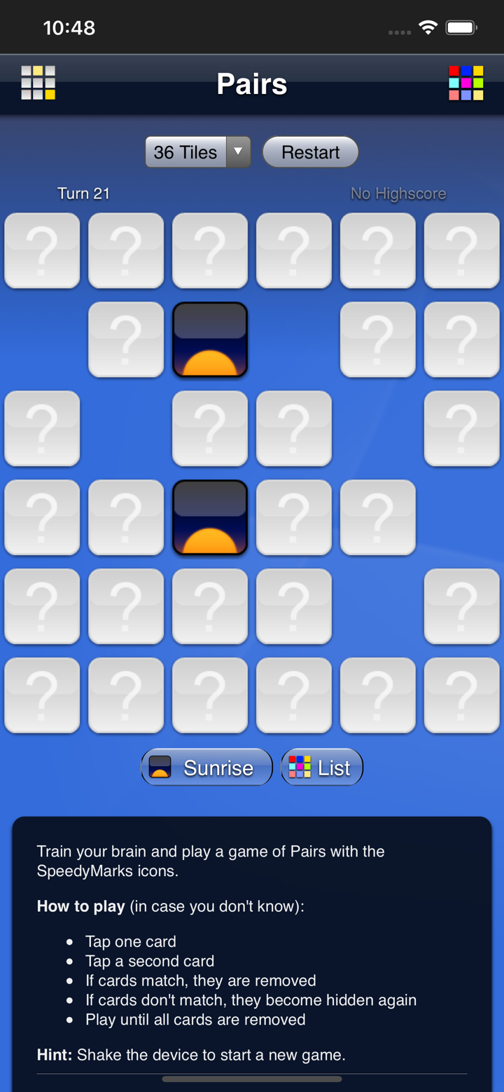 SpeedyMarks Pairs screenshot 3