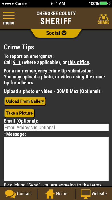 Cherokee County AL Sheriff Screenshot