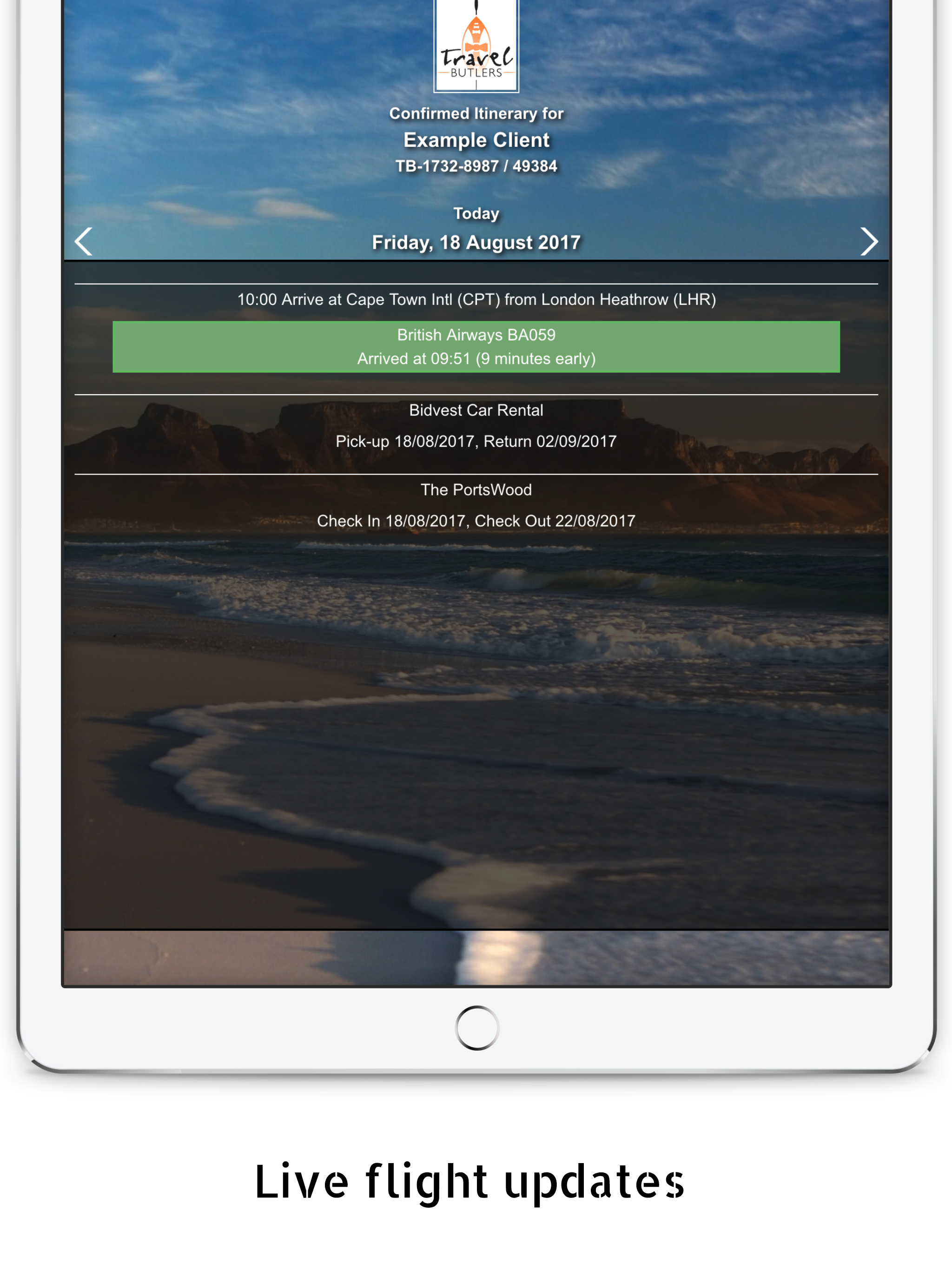 Travel Butlers Guest App
