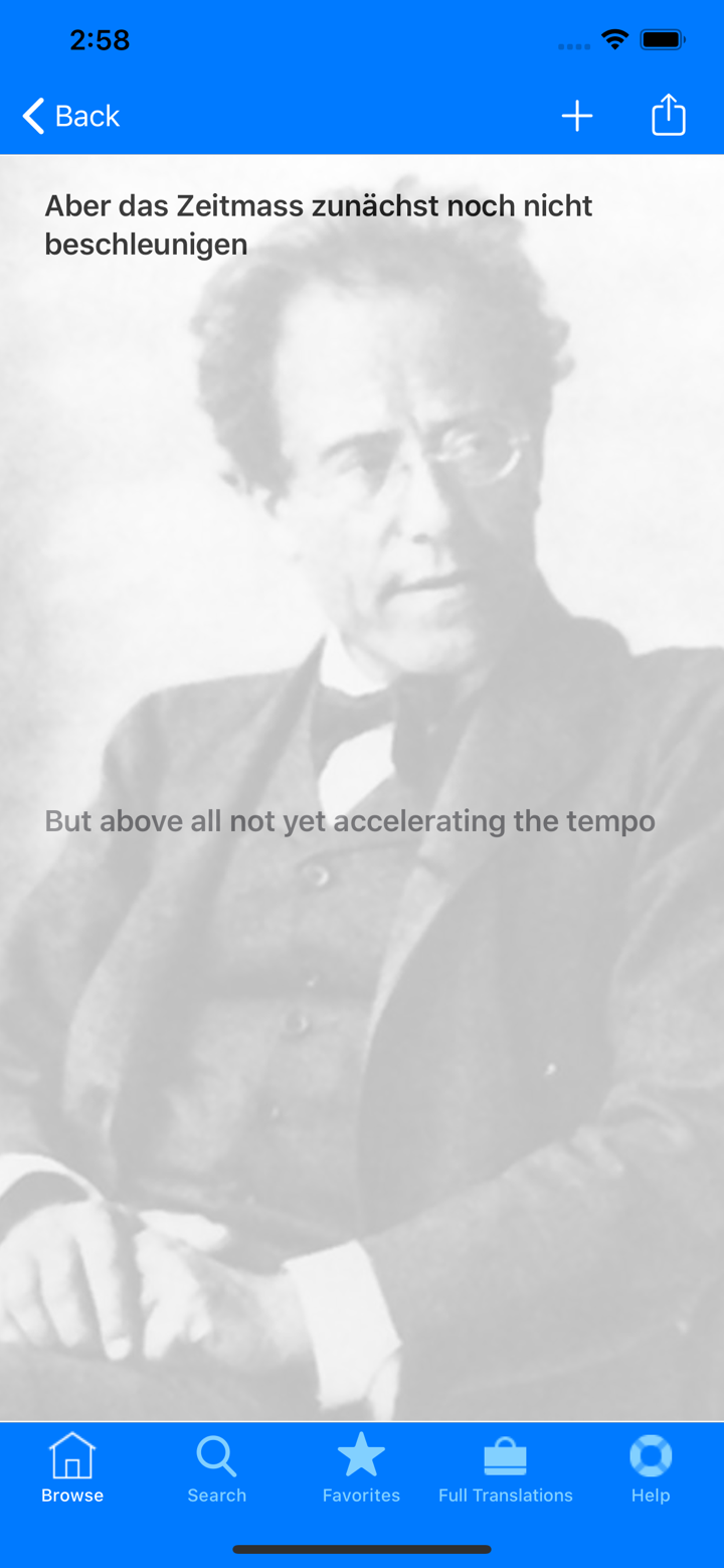 Mahler Translations screenshot 2