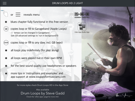 Screenshot #4 pour Drum Loops HD 2 Light