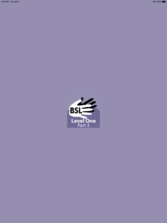 BSL Level One - Part 3