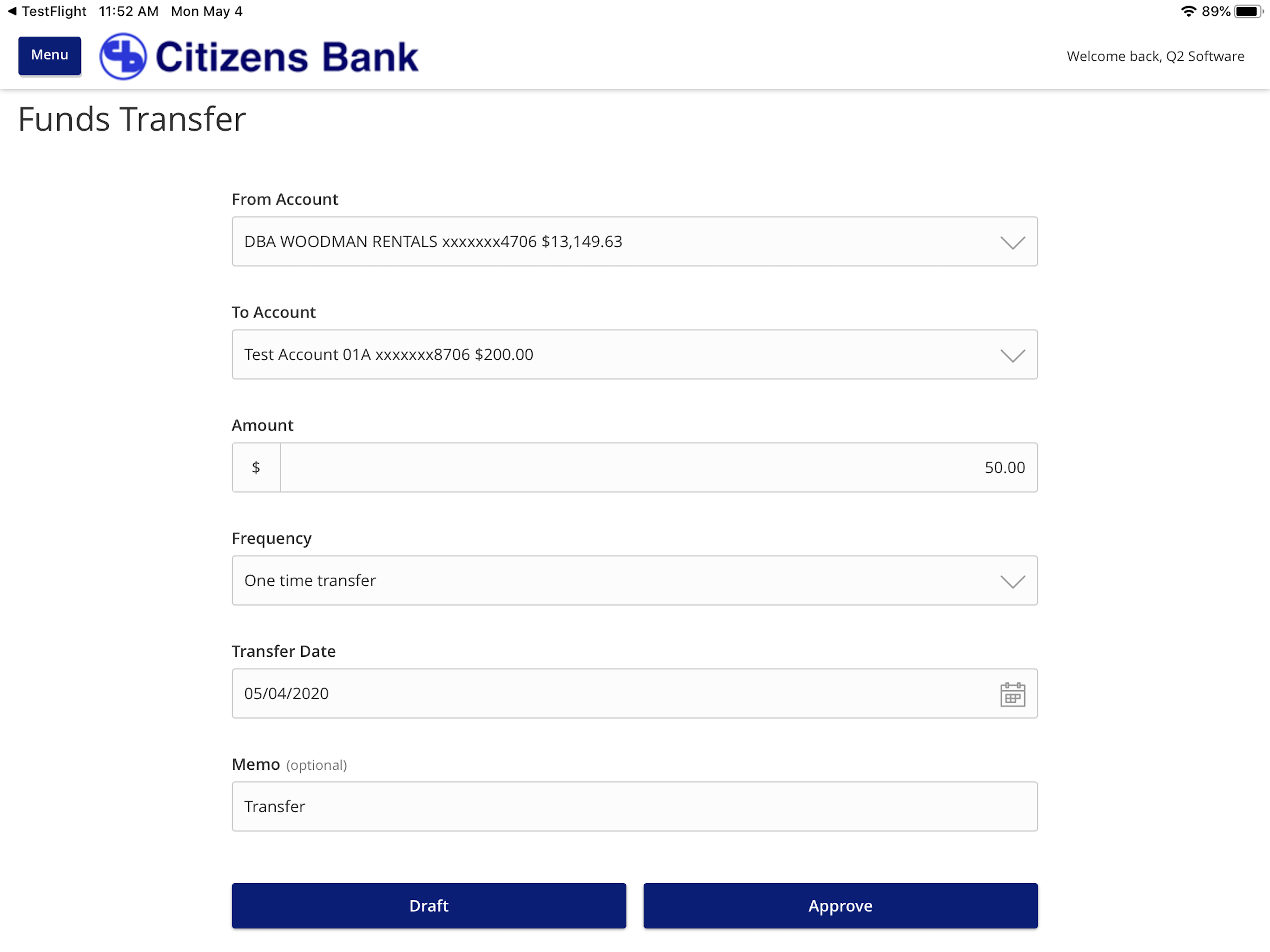Citizens Bank Mobile App