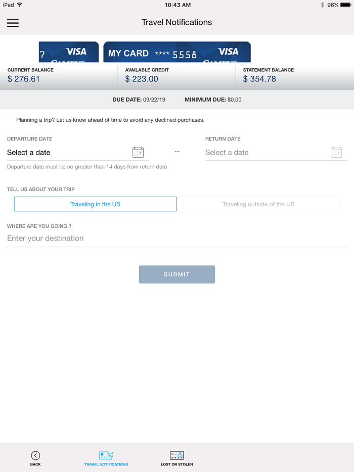 CampusUSA Card Control