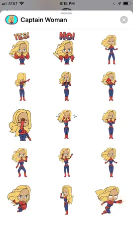 Game screenshot Super Woman Hero Cute Stickers mod apk