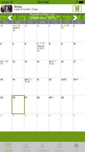 WomanLog Baby Calendar screenshot 1