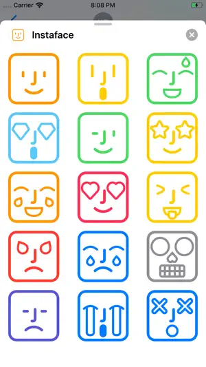 Instaface - Sticker Pack screenshot 2
