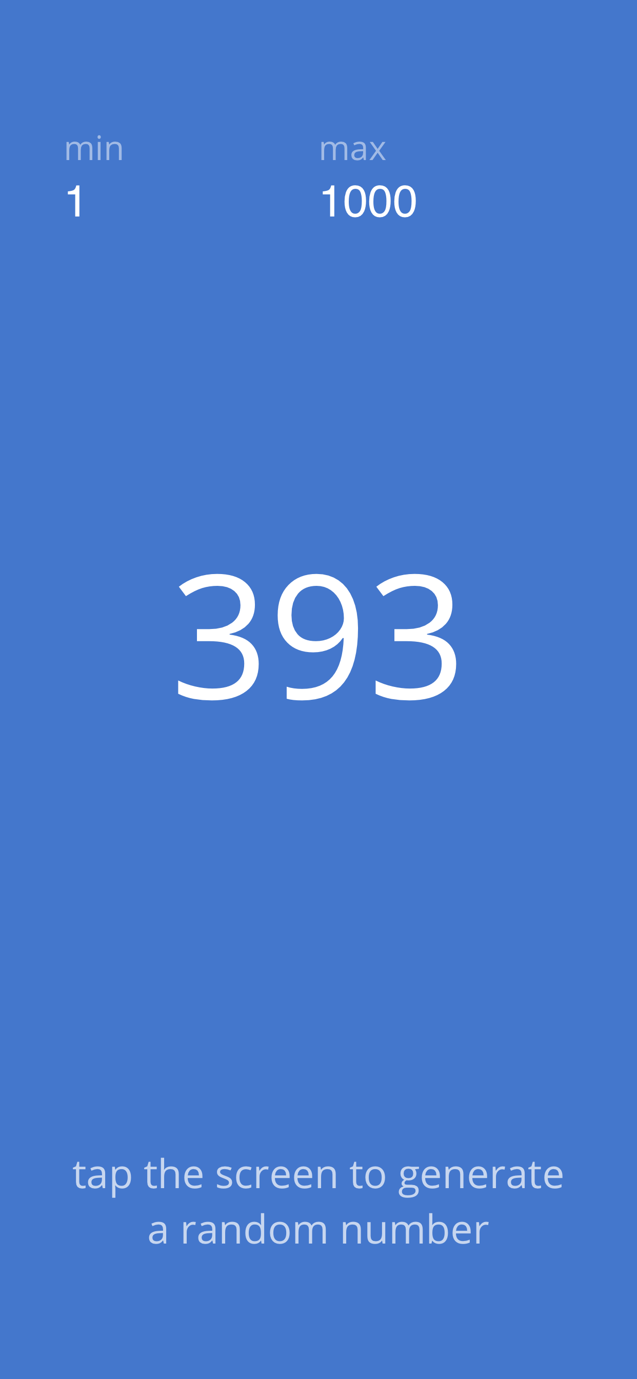 A Random Number Generator