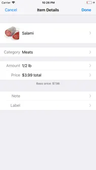 ShoppingList iphone bilder 1