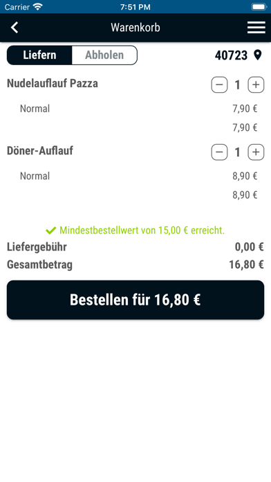 Screenshot #2 pour Pizza Pazza Lieferservice