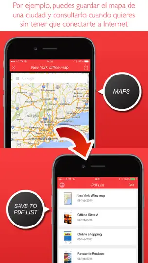 Captura de pantalla de PDF Converter en iPhone 2