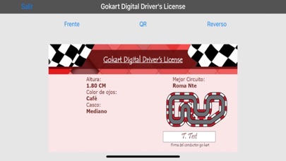 Gokart Digital Driver License screenshot 4