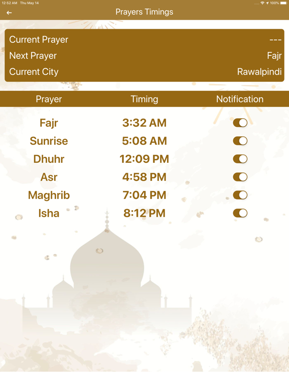 Ramzan Pro - Quran & Calendar iPad screenshot 6 - Lifestyle app