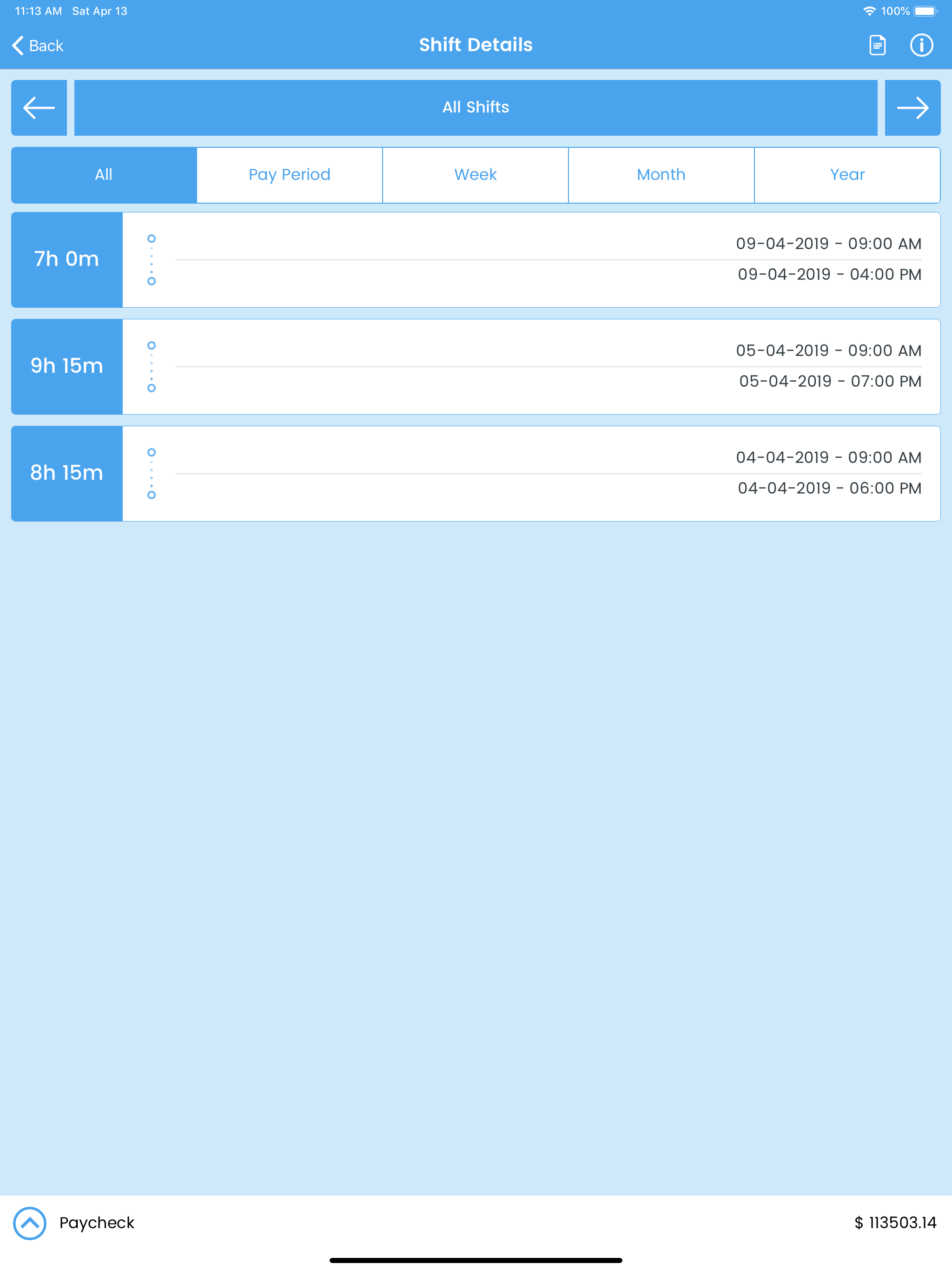 WorkLog - Shift Hours Tracking