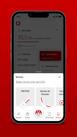 Captura de pantalla de Mi Vodafone Business Empleados en iPhone 2