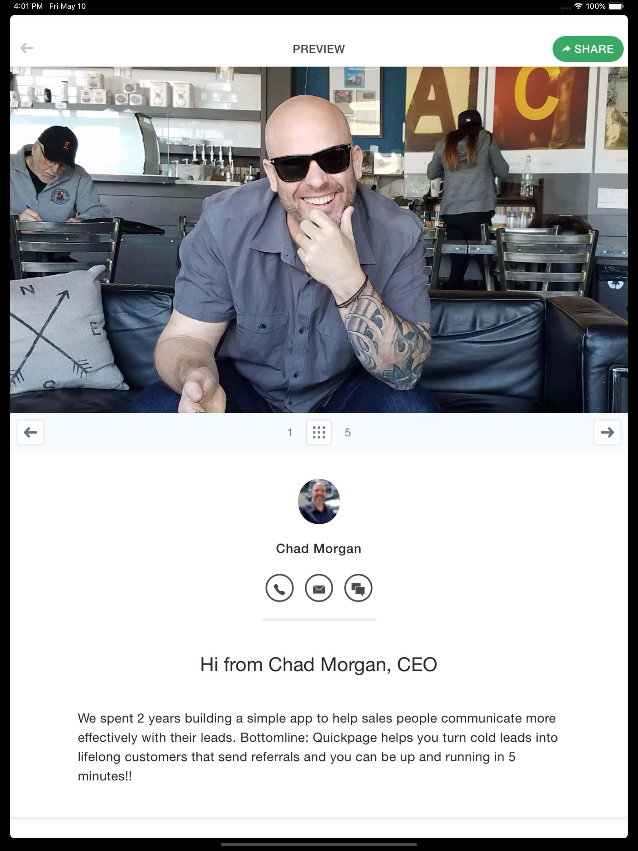 Quickpage App