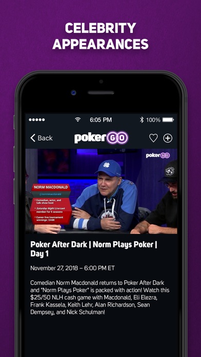 PokerGO: Stream Poker TV Screenshot