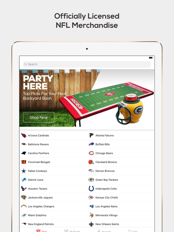 nfl shop app