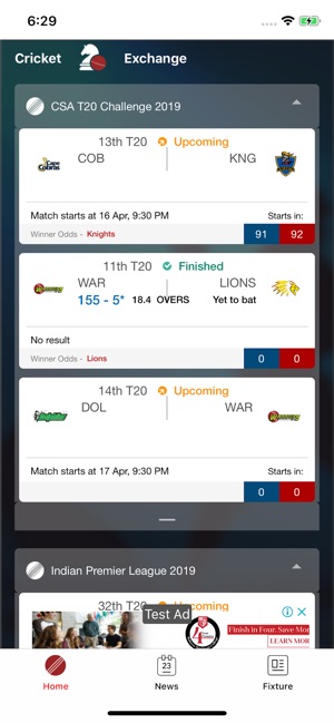 Cricket Exchange (Live Line)