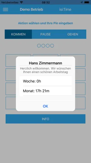 isi:Time Zeiterfassung screenshot 4