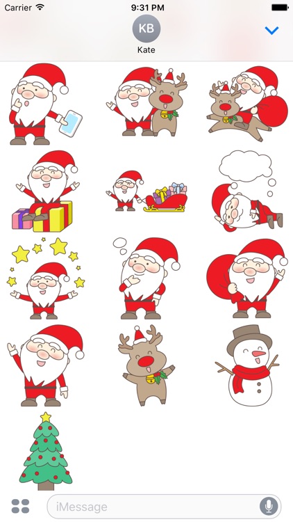 Jolly Ol Santa Stickers