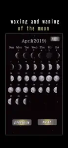 MoonFace -Calender of the Moon screenshot #1 for iPhone