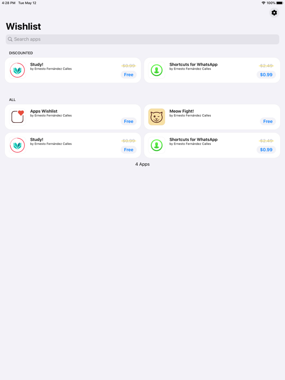 Screenshot #5 pour Apps Wishlist