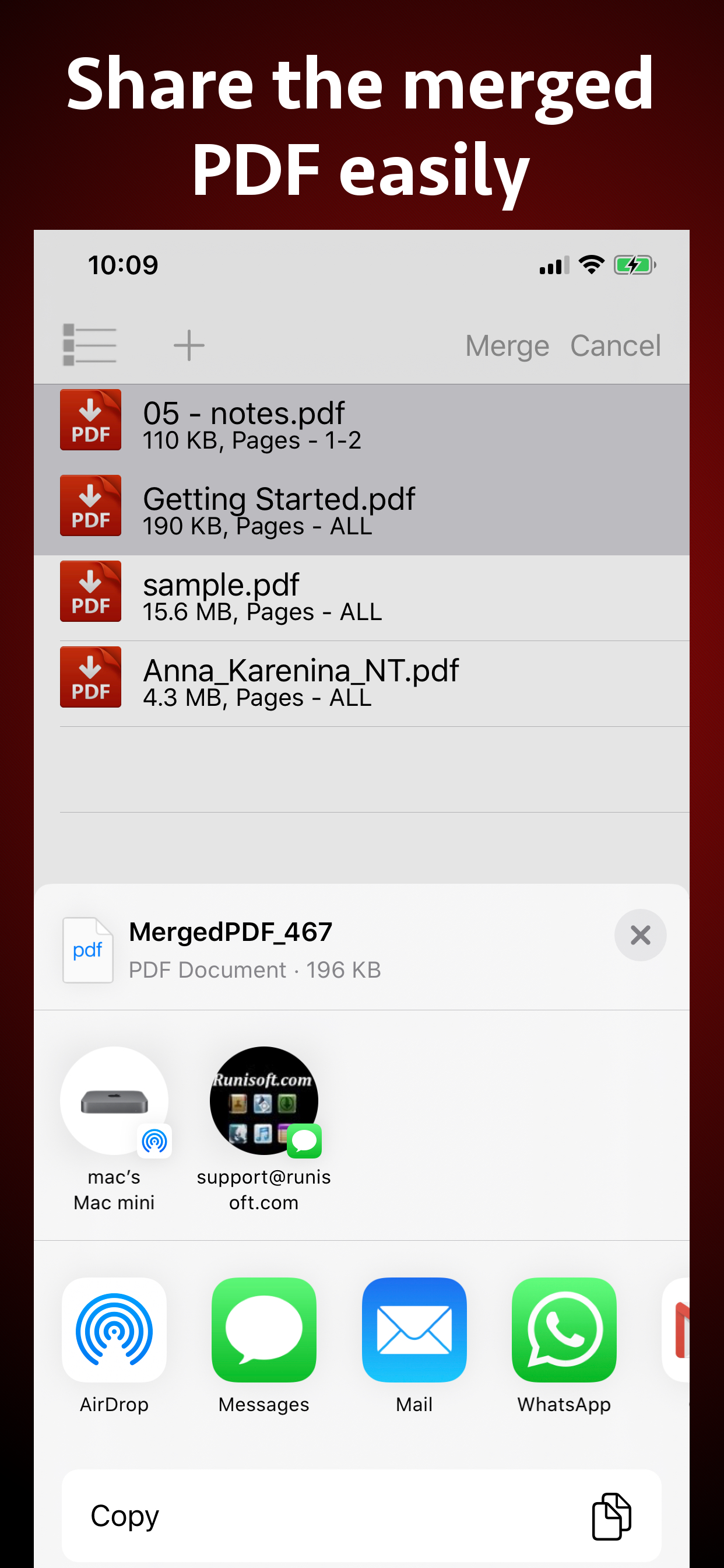 PDF Joiner & Merger screenshot 5