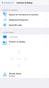Panasonic Wireless Projector screenshot
