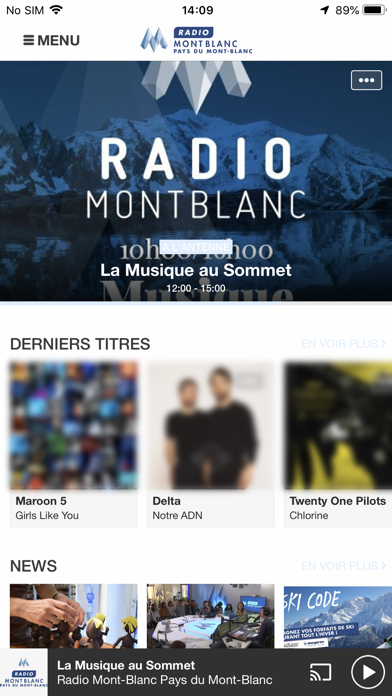 Screenshot #1 pour Radio Mont Blanc