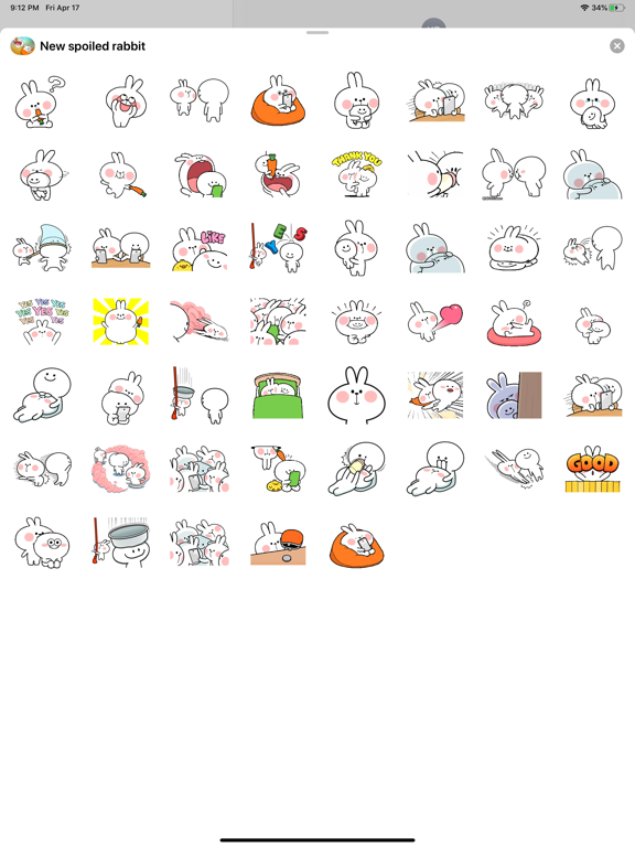 Screenshot #4 pour Top Spoiled rabbit Stickers