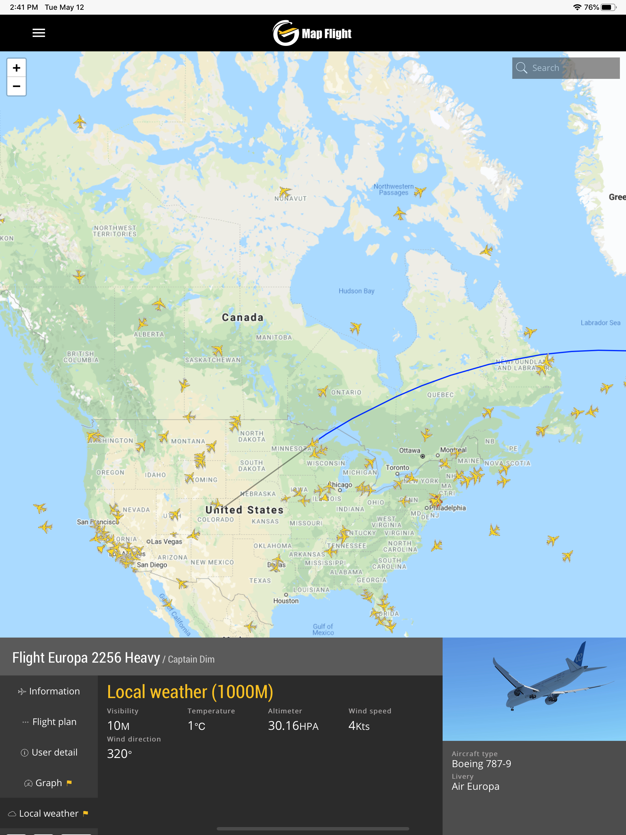 Map Flight International