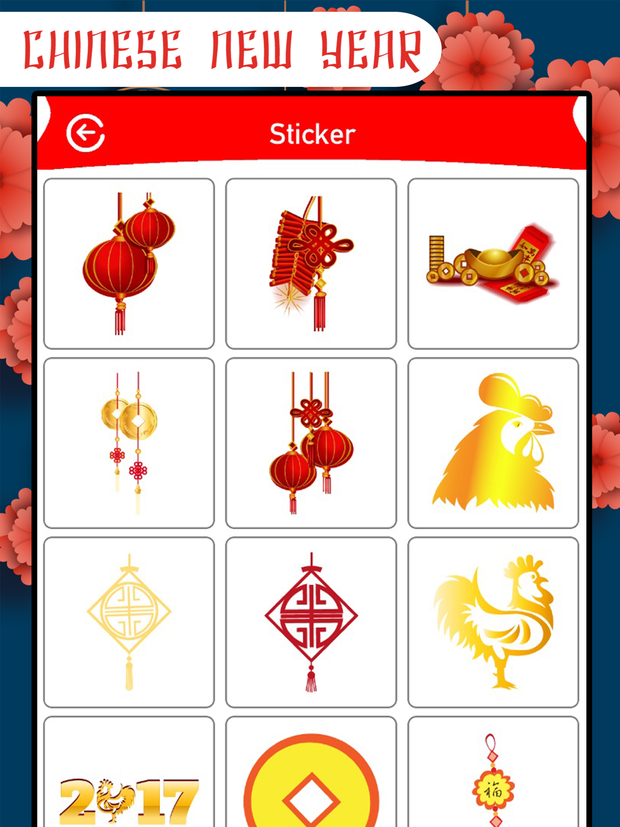 Chinese New Year Frame&Sticker