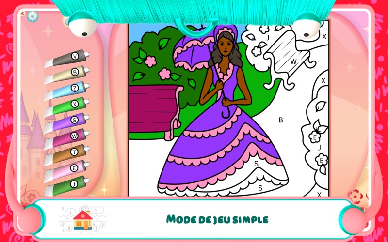 Screenshot #3 pour Livre de coloriage: Princesse+