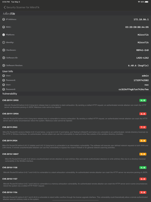 Screenshot #4 pour MikSec for MikroTik