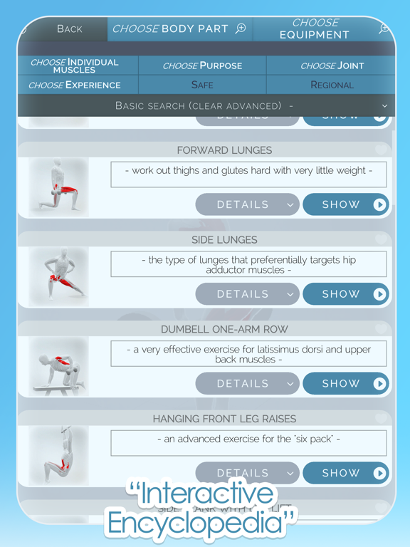 Gym of Tomorrow: Workout Coach iPad screenshot 5 - Health & Fitness app
