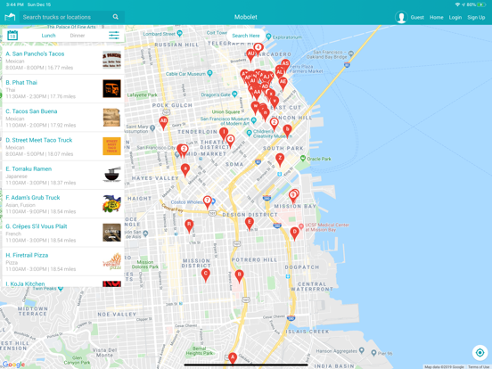 Mobolet iPad screenshot 3 - Food & Drink app