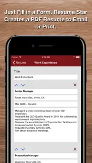 resume star 2: pro cv designer iphone screenshot 3