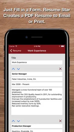 Resume Star 2: Pro CV Designer iPhone image 3