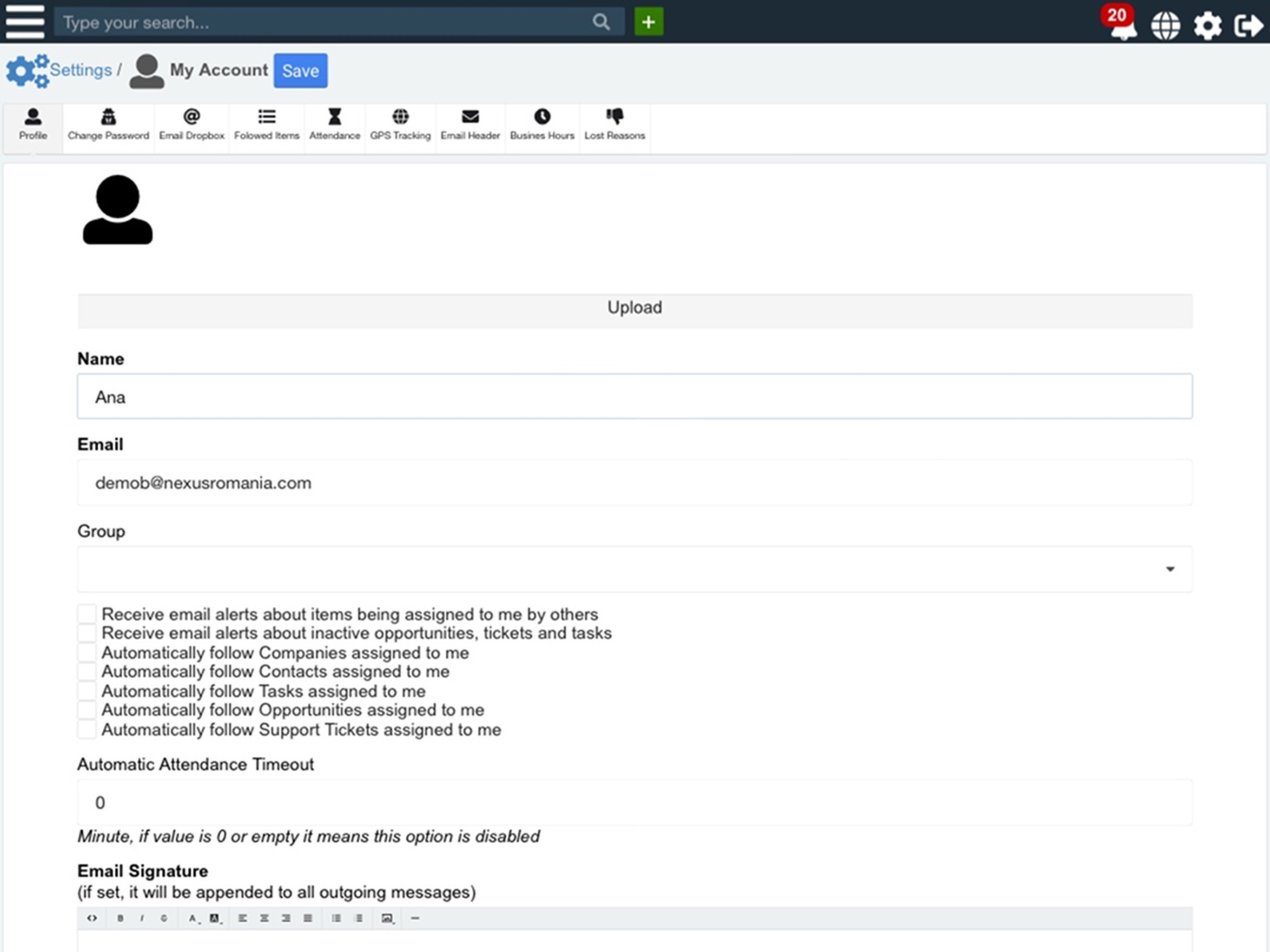Zimplu CRM screenshot 16