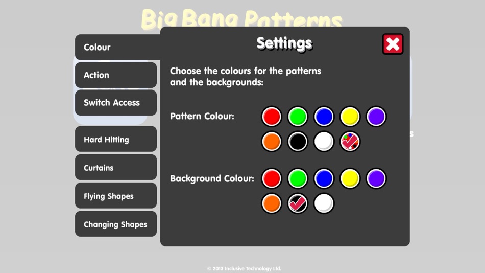 #5. Big Bang Patterns (iOS) By: Inclusive Technology Ltd