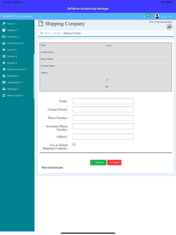 Screenshot #6 pour Softdrive Accounting Manager