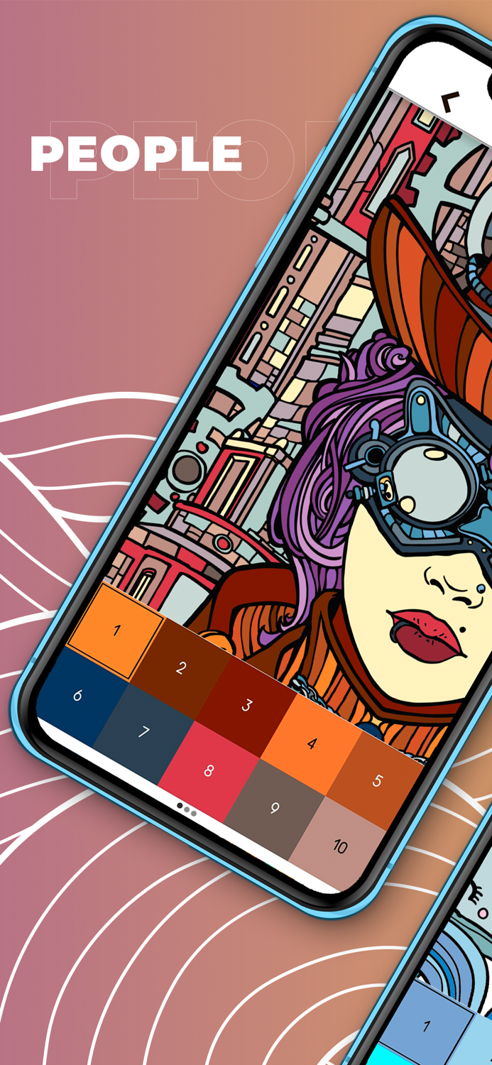 Juicy Paint color by number