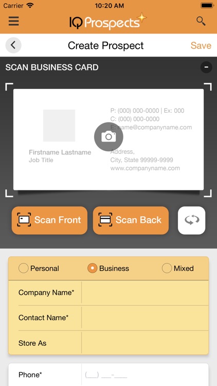 IQProspects for iPhone