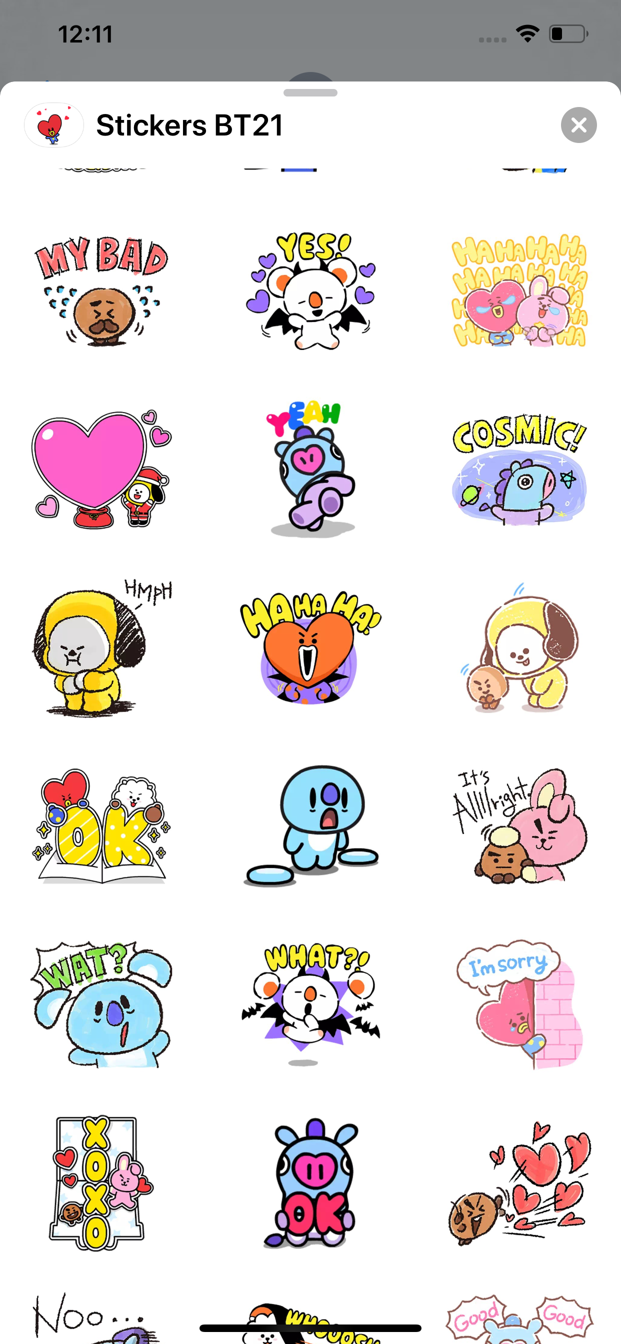 Stickers BT21