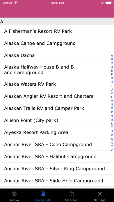 Alaska–Campgrounds,RVParks