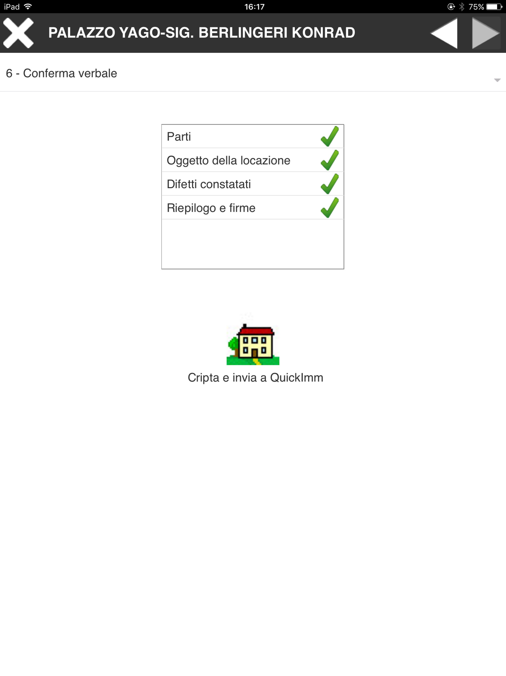 Verbale QIMM screenshot 5