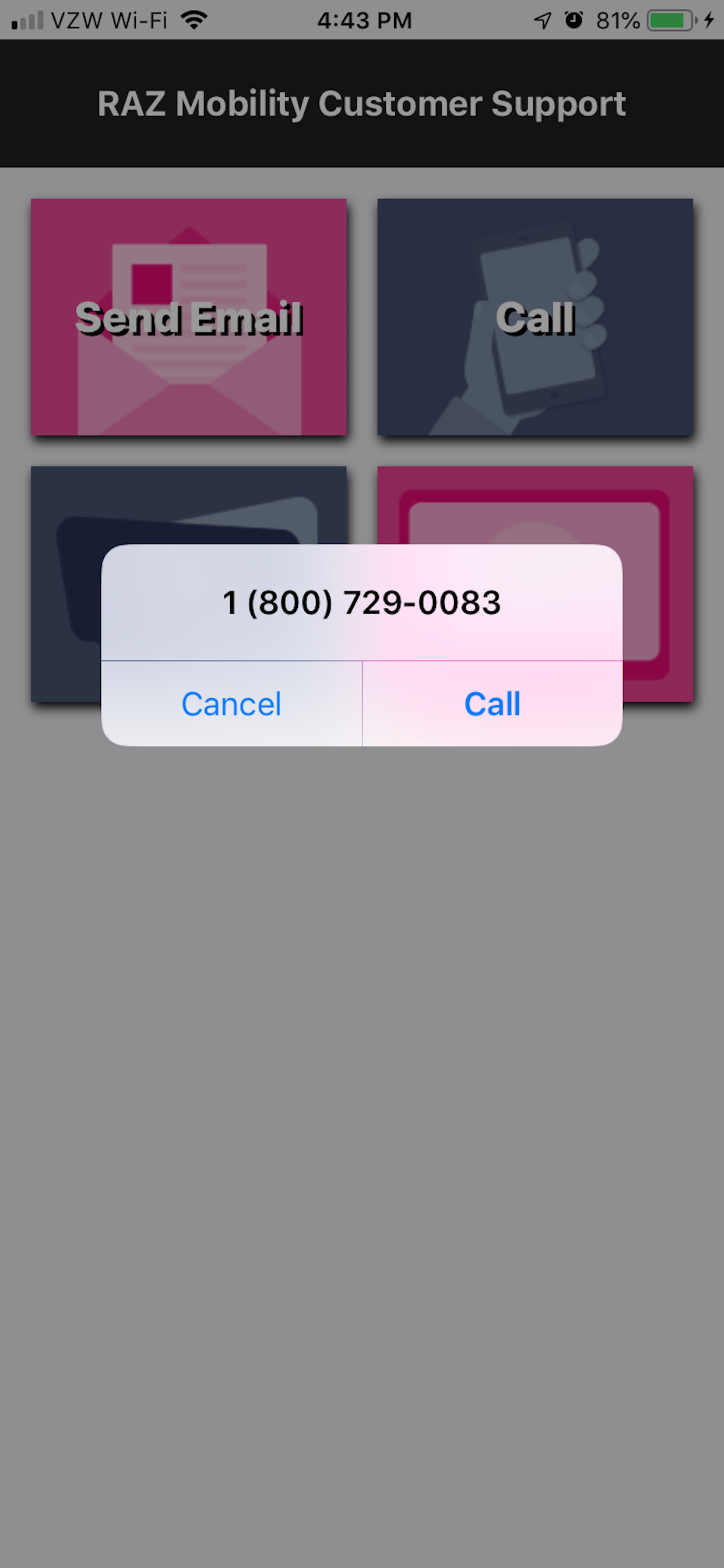 RAZ Mobility Support