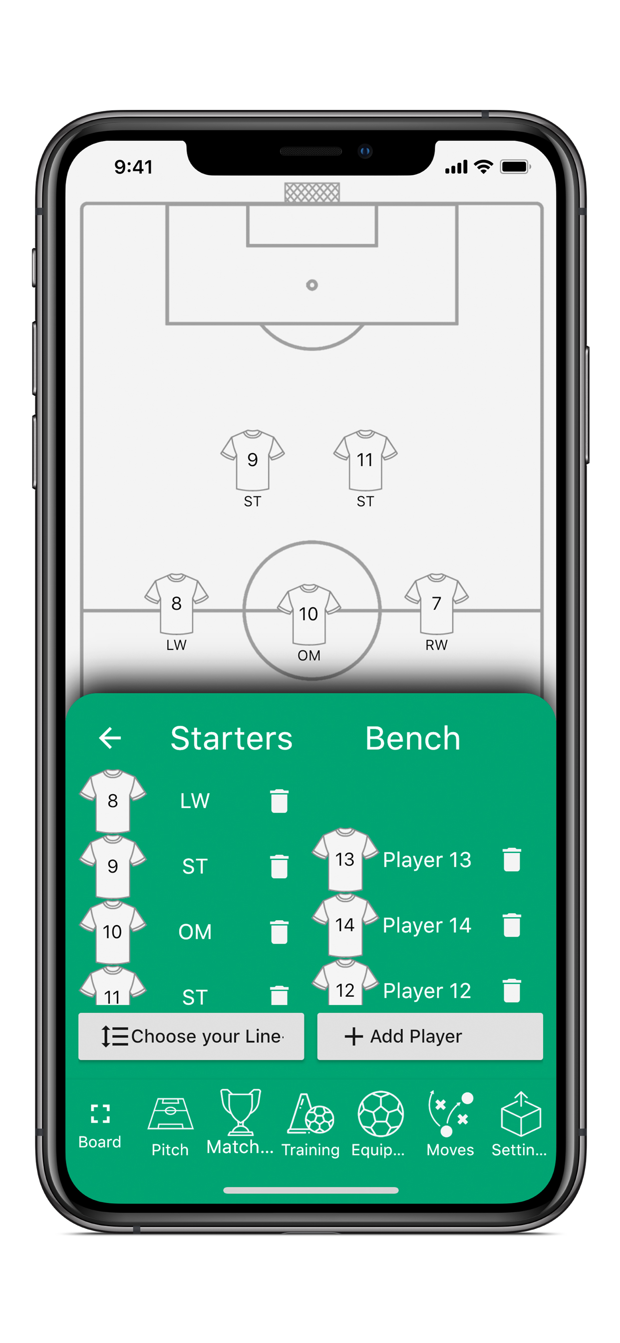Football Tactic Board: “moves”